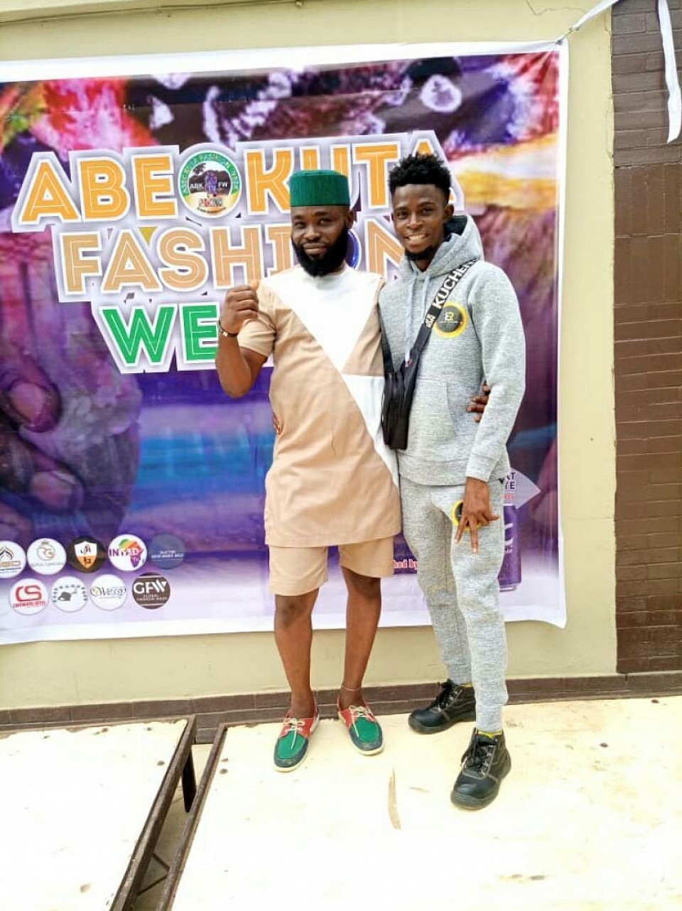 At Abeokuta Fashion Week Show With My Fahion Coach!